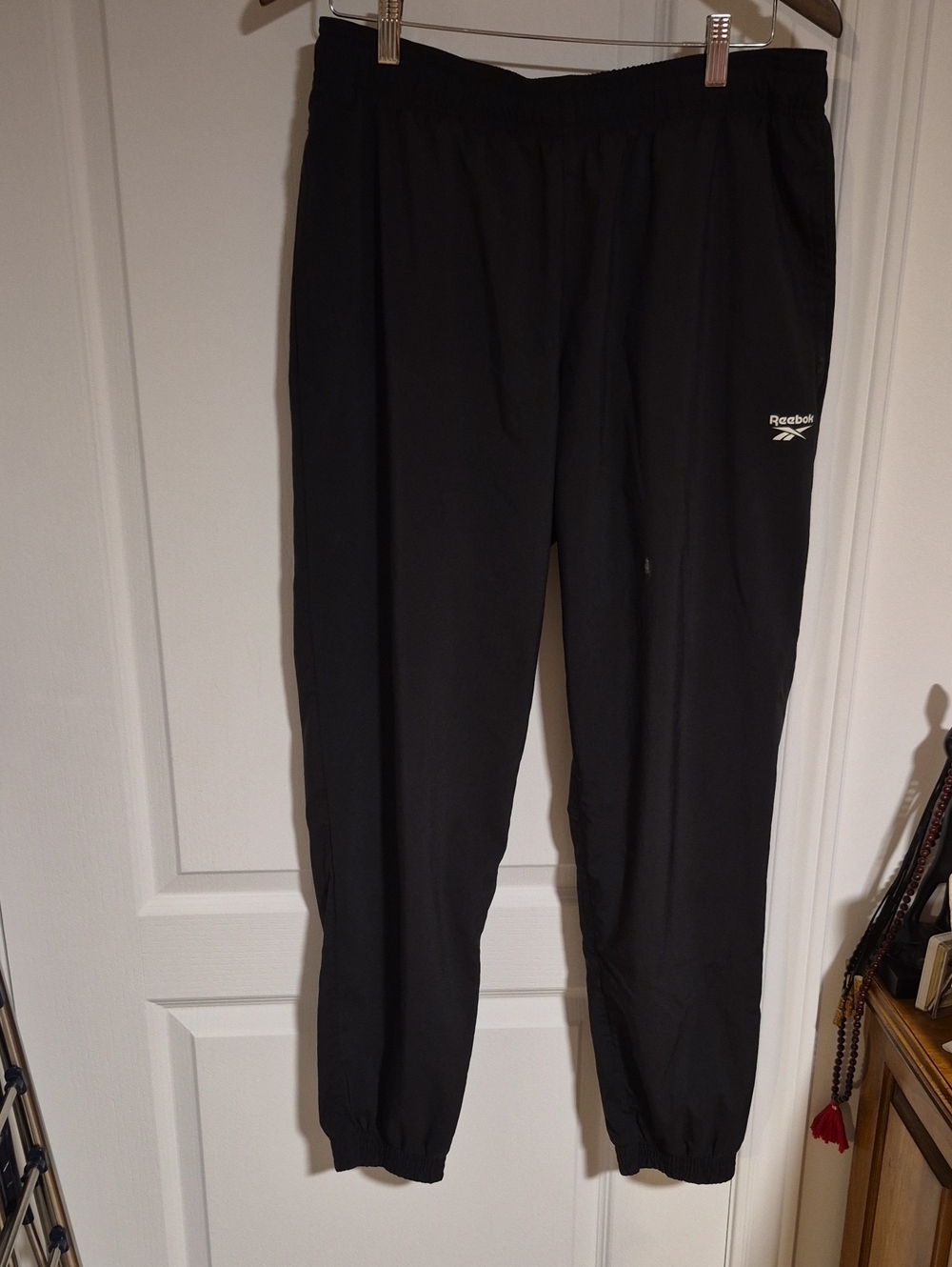 Reebok Black Men's Jogger Sweatpants with Logo